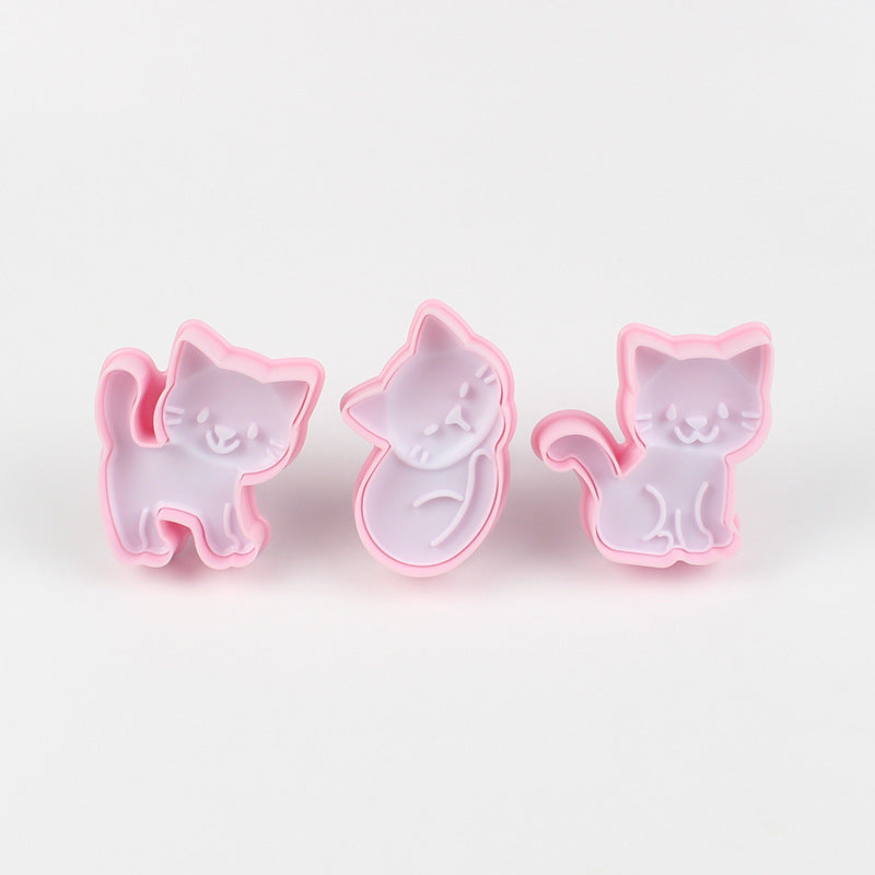 Stampo per Biscotti a Forma di Gatto 3 pezzi
