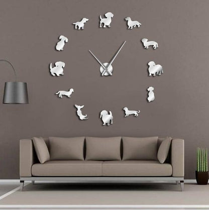 OROLOGIO DA PARETE SENZA CORNICE STILE CANE