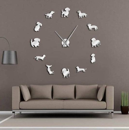 OROLOGIO DA PARETE SENZA CORNICE STILE CANE