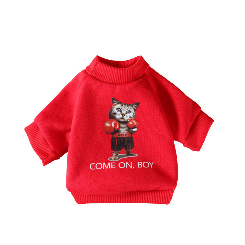 Maglione con motivo a cartoni animati per cani di piccola taglia