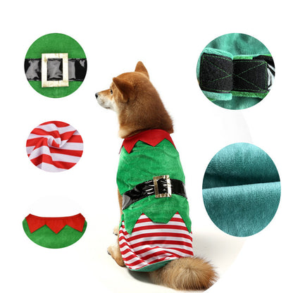 Costume da Elfo Verde per Animali Domestici - Dalla XS fino a XXL