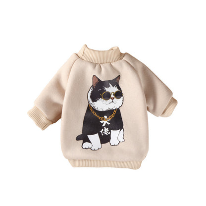 Maglione con motivo a cartoni animati per cani di piccola taglia