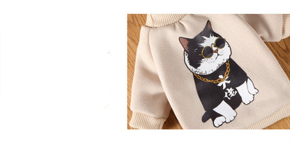 Maglione con motivo a cartoni animati per cani di piccola taglia